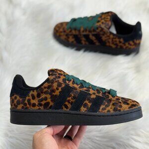 Adidas Campus 00s Leopard Black Womens Shoes JH9768 NEW Multi Sz